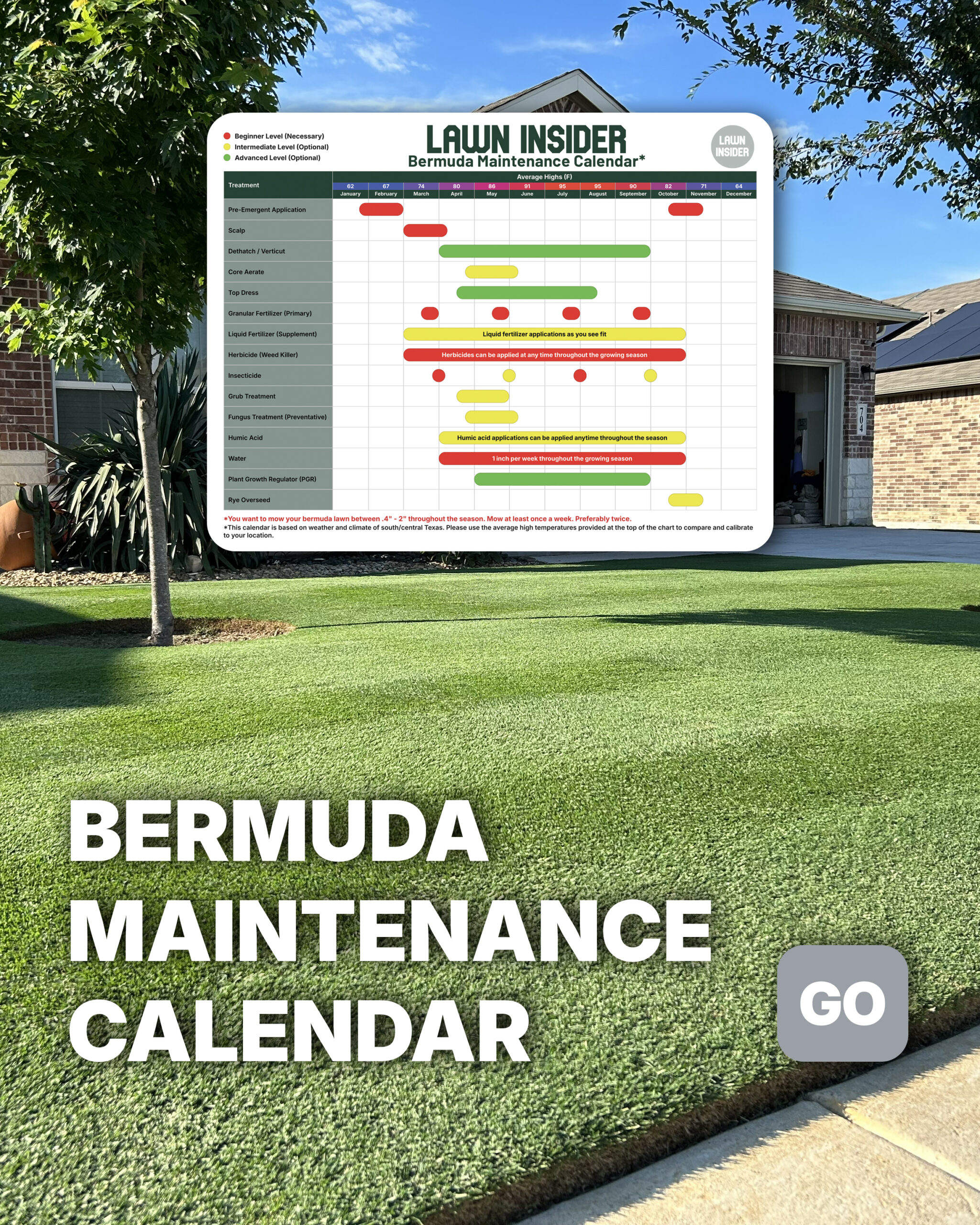Bermuda Maintenance Calendar